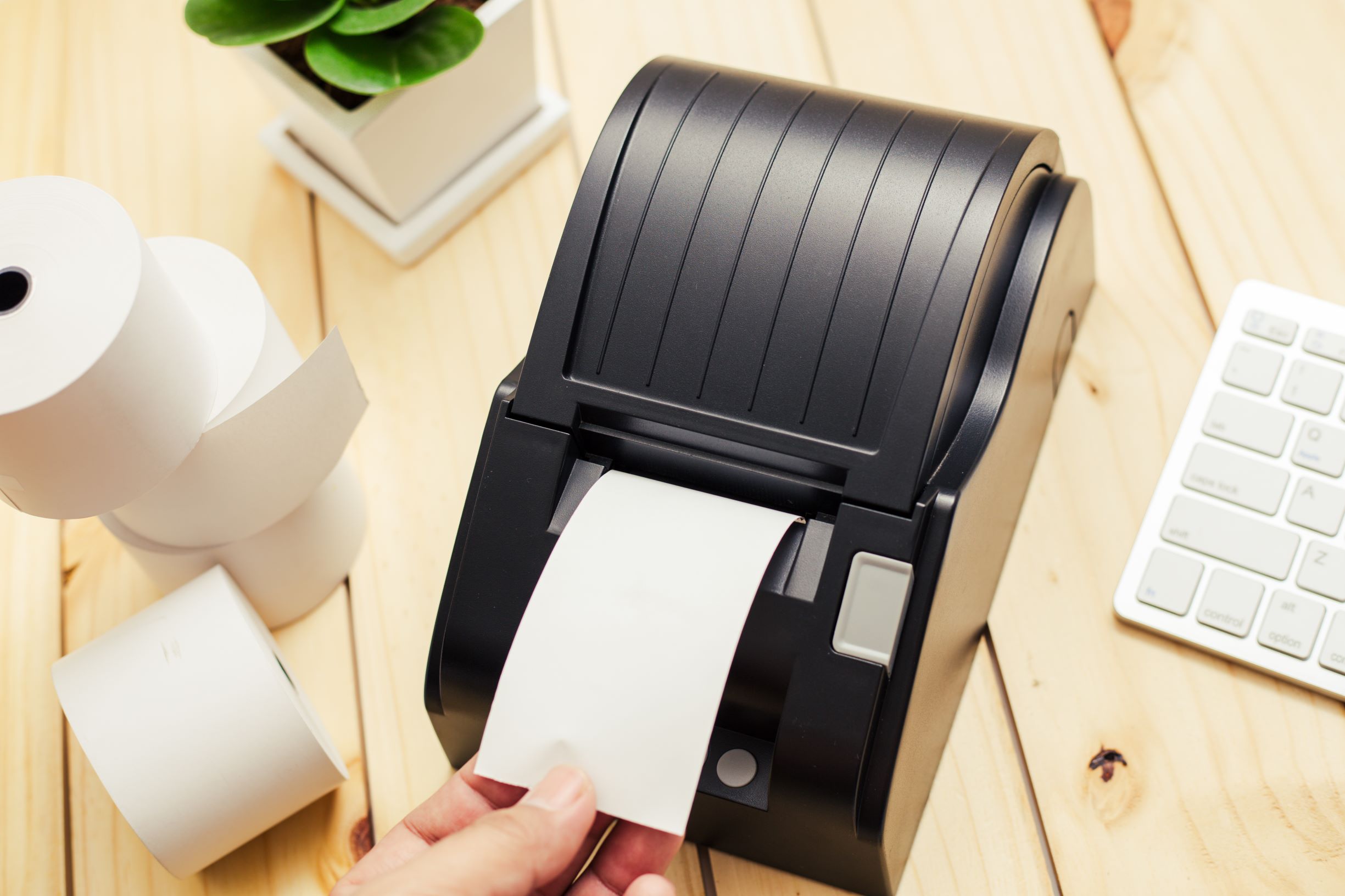 Papel para impresión térmica POS y punto de venta